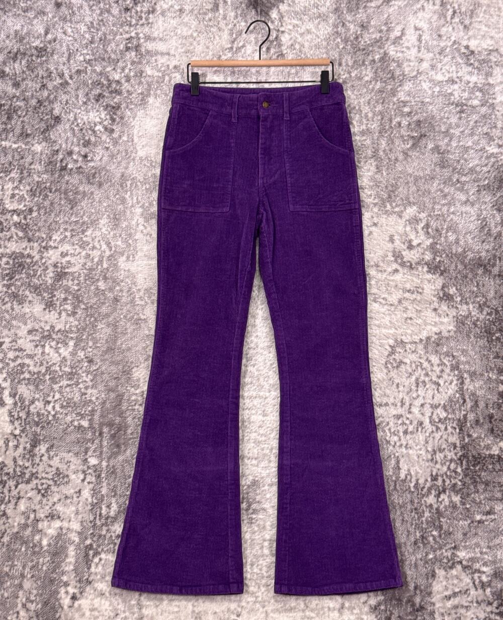 Hammies Bell Bottom Pants 30 Mens Purple Corduroy - Picture 1 of 7